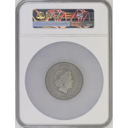 2022 2oz Niue S$5 Wild Scenery MS70 ANTIQUED (D-7) (2)
