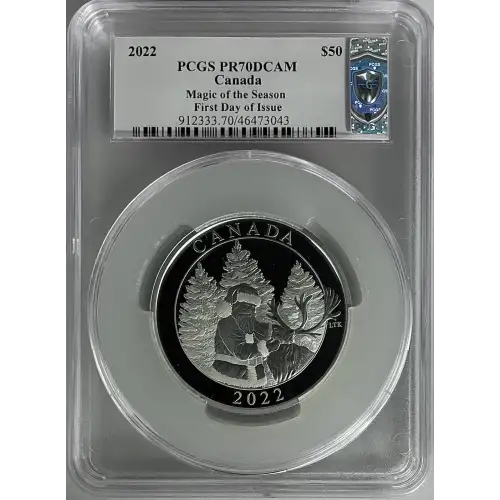 2022 - 3oz Magic of the Season Silver Coin - Canada S$50 - PCGS PR70DCAM (D-14)