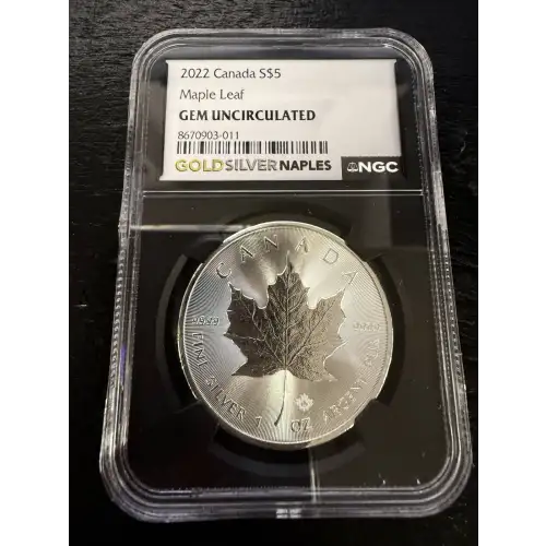 2022 CANADA MAPLE LEAF S$5 Gem Uncirculated (S19A-B27)