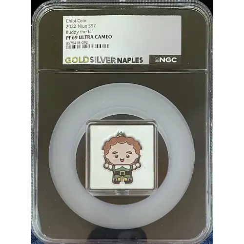 2022 Niue S$2 Chibi Buddy the Elf PF69 (OB-59)
