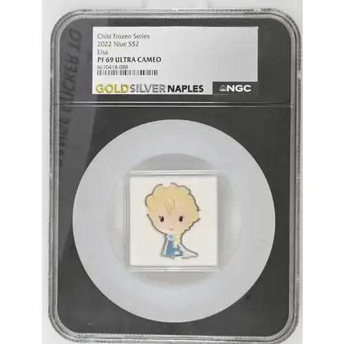 2022 Niue S$2 Chibi Elsa PF69 (OB-45)