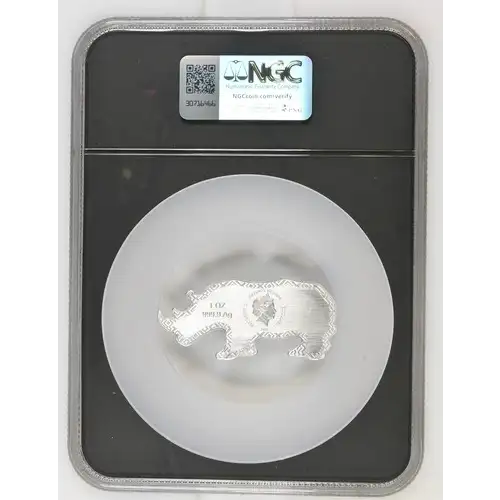 2022 Solomons - Animals of Africa - Rhinoceros - Reverse PF 70  (2)