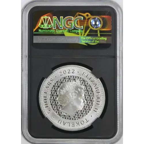 2022 Tokelau S$5 Bull & Bear PF69 UC (S20B-B20) (2)