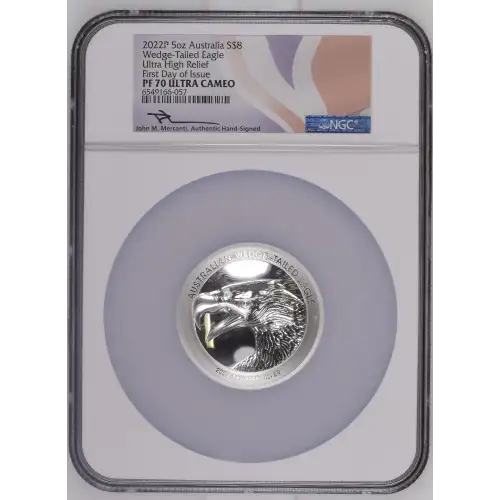 2022P 5oz Australia S$8 Wedge-Tailed Eagle Ultra High Relief FDOI PF70 UC (D-7)