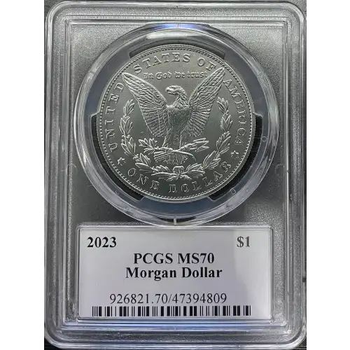 2023 - 0.77oz Morgan Silver Dollar - PCGS MS70 (S12B-B12) (2)