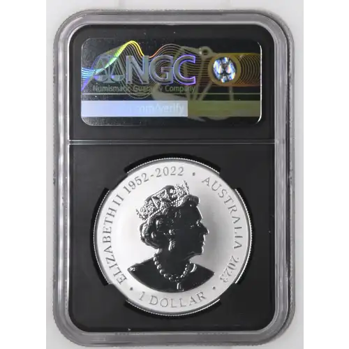 2023 1oz Australia S$1 Southern White Rhinoceros MS70
