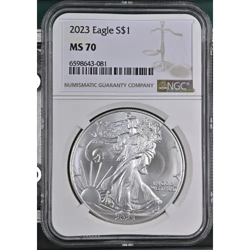 2023 - 1oz Silver Eagle - S$1 NGC MS70 (D10-B37)