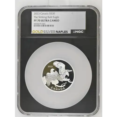 2023 2oz Canada S$30 - The Striking Bald Eagle - PF70 UC