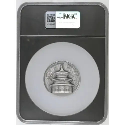 2023 5oz Cook Is. S$25 Beijing Temple of Heaven MS70 ANTIQUED (D-7)