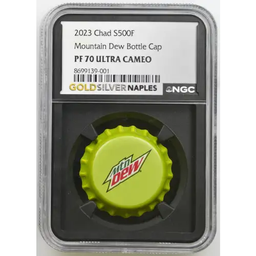 2023 6g Chad S500F - Mountain Dew Bottle Cap - PF70 UC (D12-B1)