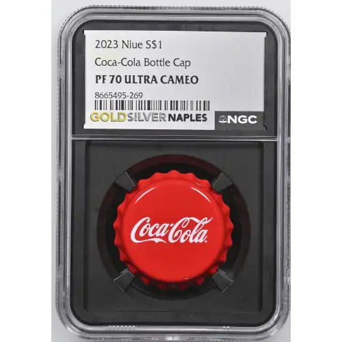2023 6g Niue S$1 - Coca-Cola Bottle Cap - PF70 UC (D12-B2)