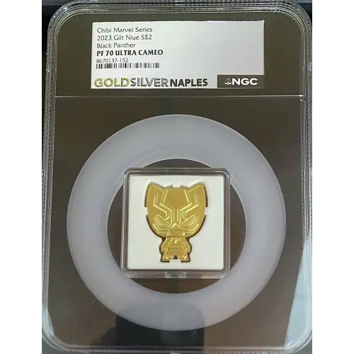 2023 Gilt Niue S$2 Chibi Black Panther PF70 (OB-44)