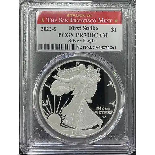 2023(S) - 1oz Silver Eagle First Strike - S$1 PCGS PR70DCAM (D11-B15)