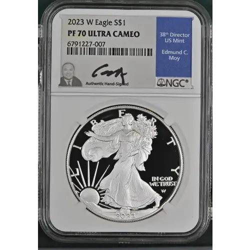 2023(W) - 1oz Silver Eagle S$1 NGC PF70 UC (S13A-B1)