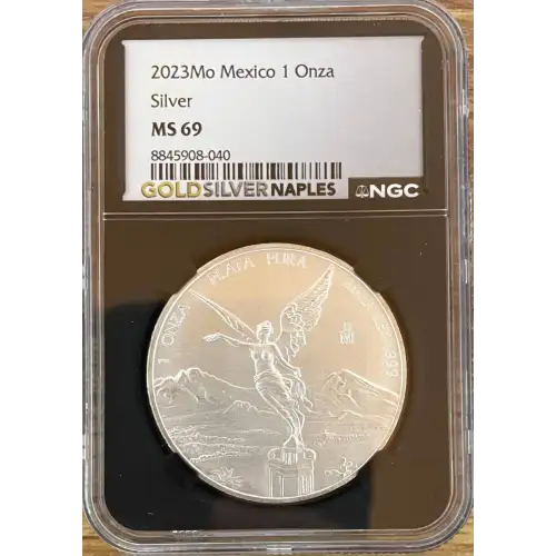 2023Mo Mexico 1 Onza Libertad 1oz Silver MS69 (S18A - B1)