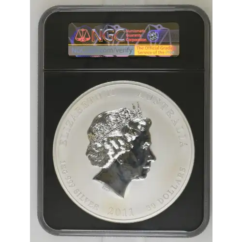 2023P - 1Kilo Silver Year of the Rabbit Coin - Australia S$30 - NGC MS70 [DUPLICATE for #572371] (2)