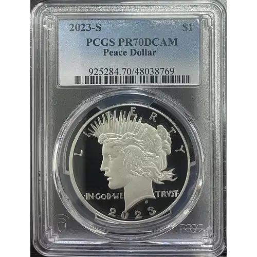 2023(S) - Silver Peace Dollar - PCGS PR70DCAM (D11-B19)