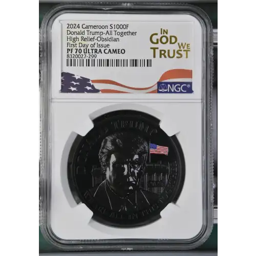 2024 - 1oz Donald Trump All Together - Cameroon S1000F - NGC PF70 HRO (S19A-B30)