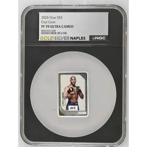 2024 1oz Niue S$2 Ciryl Cane PF70 (D-2)
