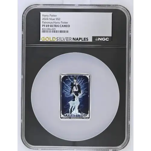 2024 1oz Niue S$2 Patronus: Harry Potter PF69 (OB-217)