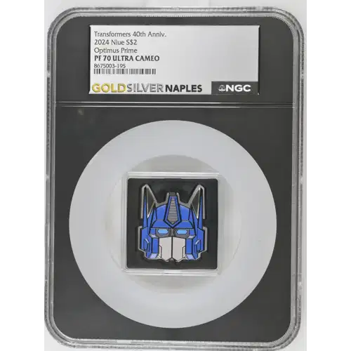 2024 1oz Niue S$2 Transformers 40th Anniv. Optimus Prime PF70 (OB-8)