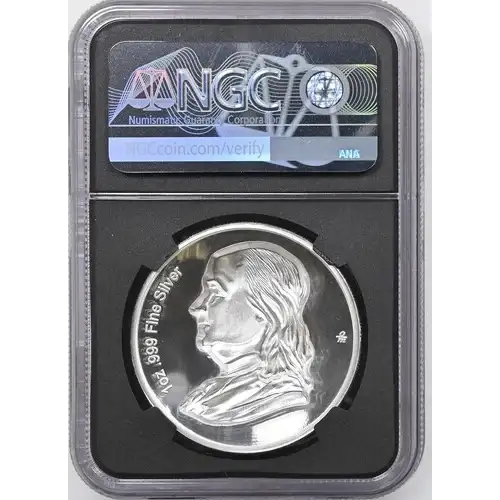 2024 - 1oz Silver Franklin Half Dollar Round - NGC PF69 High Relief (S12B-B12)
