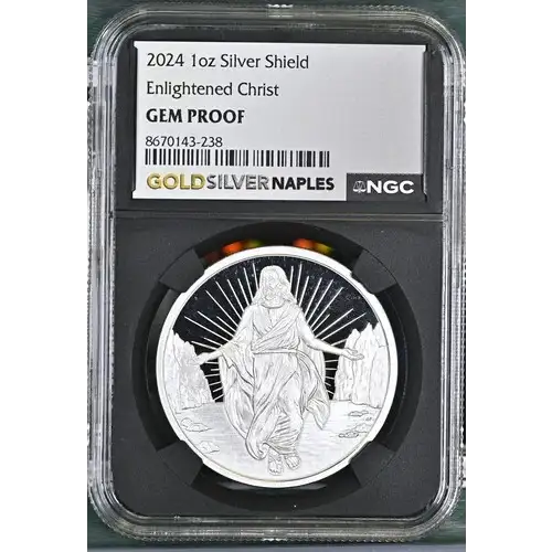 2024 - 1oz Silver Shield Enlightened Christ - NGC GEM PROOF (S12B-B13)