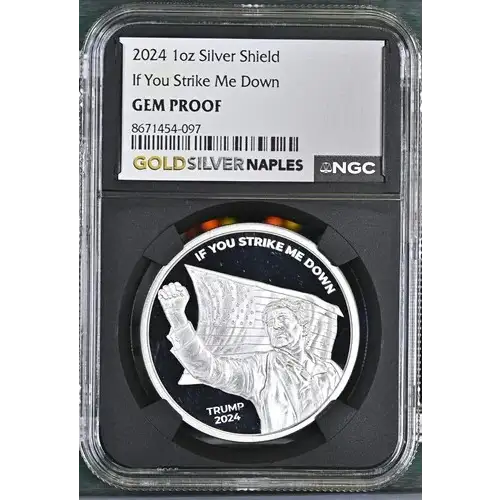 2024 - 1oz Silver Shield - If You Strike Me Down - NGC GEM PROOF (S12B-B17)