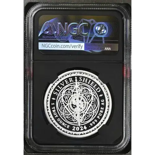 2024 - 1oz Silver Shield - Year of the Dragon - NGC GEM PROOF (S12B-B16) (2)