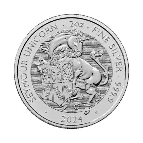 2024 2oz British The Royal Tudor Beast - Silver Seymour Unicorn (2)
