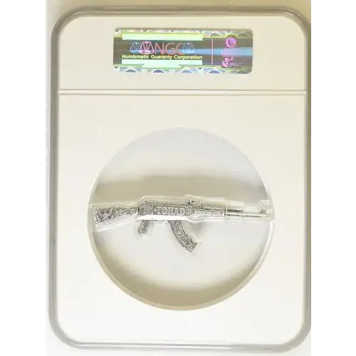 2024 2oz Chad Assault Rifle S10KF MS70 ANTIQUED (OB-11) (2)