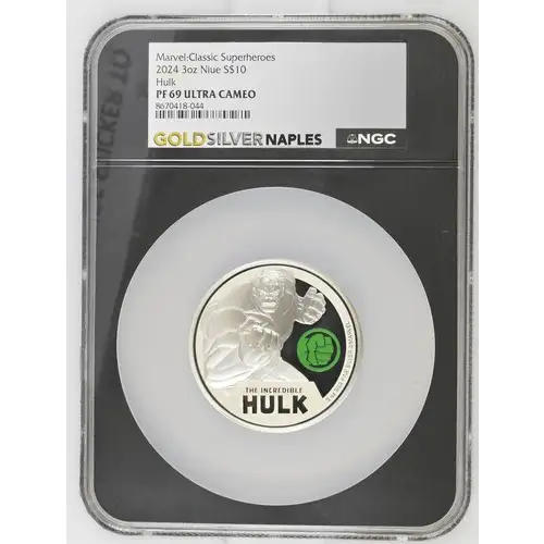 2024 3oz Niue Hulk S$10 PF 69 ULTRA CAMEO