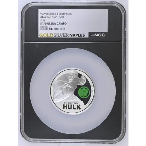 2024 3oz Niue Hulk S$10 PF 70 ULTRA CAMEO
