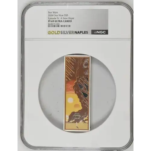 2024 3oz Niue S$5 Episode IV: A New Hope PF69 (D-3)