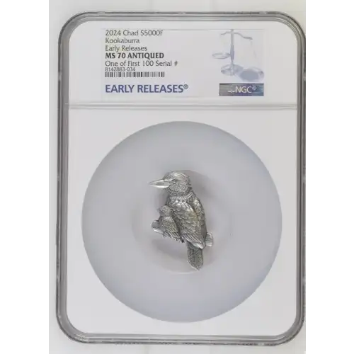 2024 Chad S5000F Kookaburra 1oz EARLY RELEASES MS70 ANTIQUED (D-2)