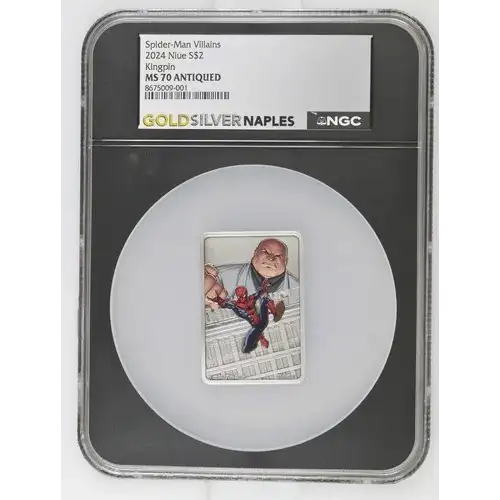 2024 NIUE KingPin Spiderman MS70 Antiqued NGC CCS3