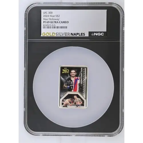 2024 Niue S$2 Max Holloway PF69 (OB-160)