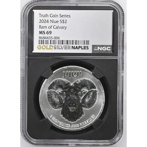 2024 Niue S$2 Ram of Calvary MS 69