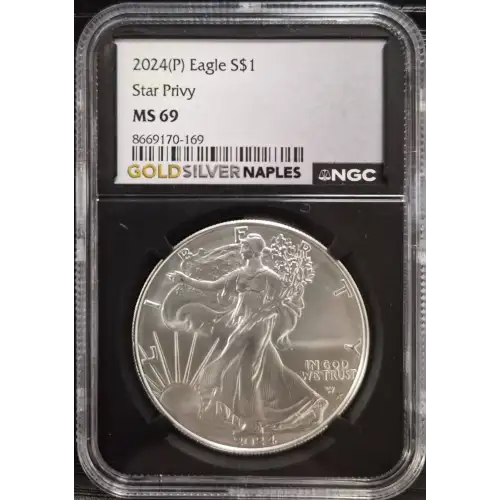 2024(P) Eagle S$1 Star Privy MS 69 (Storage 13A)