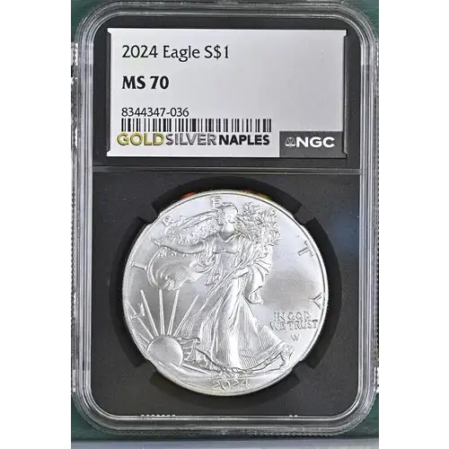 2024 Silver Eagle S$1 MS70 (S18A - B4)