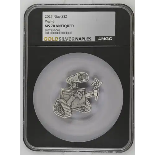 2025 1.5oz Wall•E Silver Coin - Niue $2 - NGC MS-70 (D-3)