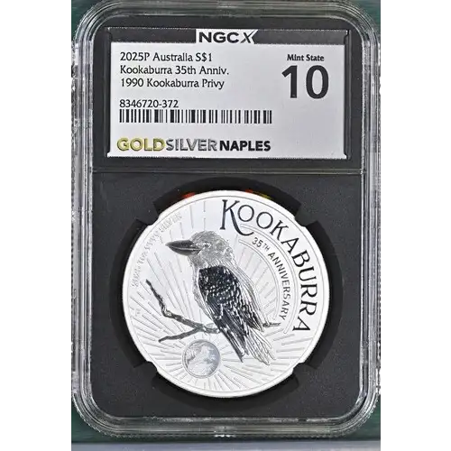 2025 1oz Australia S$1 Kookaburra MS70 (S18A - B2)
