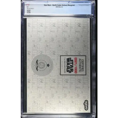 2025 1oz Niue $2 - Star Wars - Darth Vader Helmet Blueprint M9.9 (S-22A) (2)