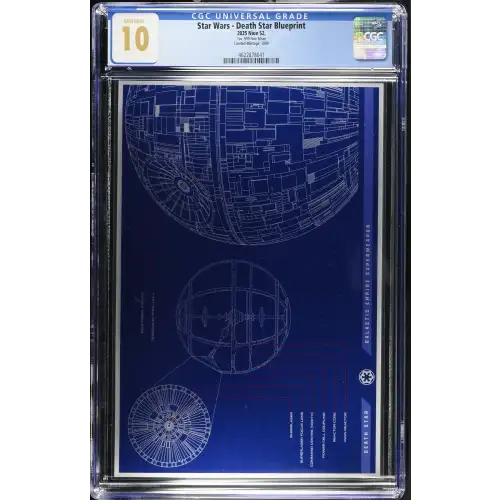 2025 1oz Niue $2 - Star Wars - Death Star Blueprint GM10 (S-22A)