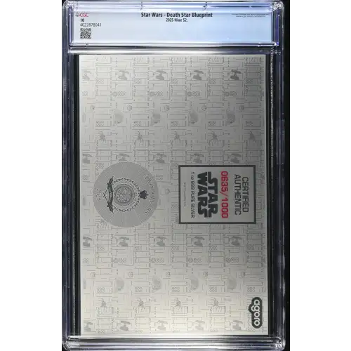 2025 1oz Niue $2 - Star Wars - Death Star Blueprint GM10 (S-22A) (2)
