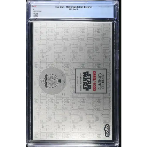2025 1oz Niue $2 - Star Wars - Millennium Falcon Blueprint M9.9 (S-22A) (2)