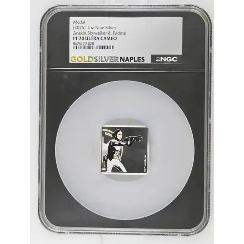 2025 1oz Niue Silver Anakin Skywalker and Padme PF70 (OB-71)