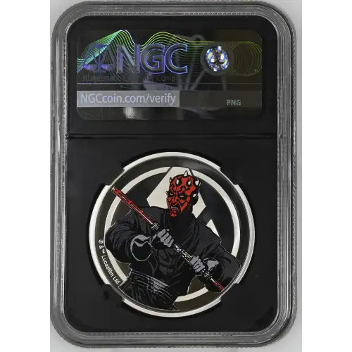 2025 - 1oz Qui-Gon Jinn vs Darth Maul Silver Medal - Niue - NGC PF70 (D11-B9) (2)