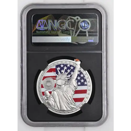 2025 1oz Samoa S$1 Statue of Liberty High Relief MS70 ANTIQUED (D-8)