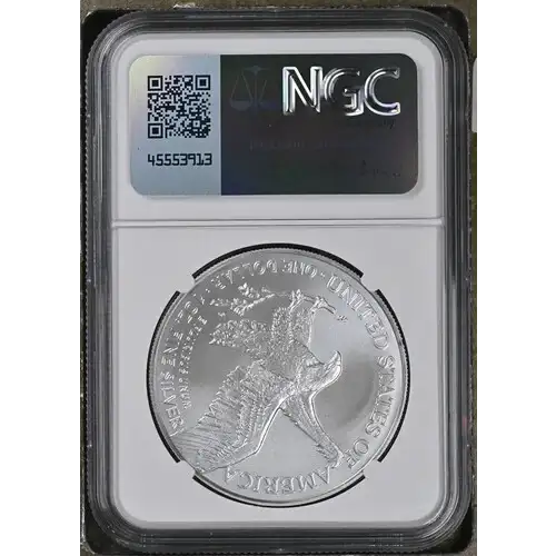 2025- 1oz Silver Eagle S$1 NGC MS 69 (D10-B4) (2)